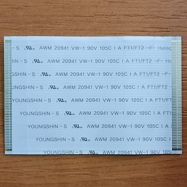 Cablu panglică YOUNGSHIN-S AWM 20941 VW-1 90V 105C A FT1FT2 -F- Halogen Free (5,4 Cm)