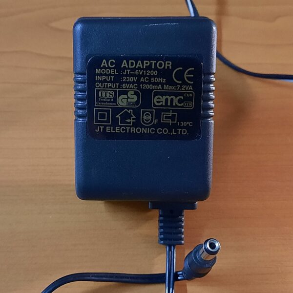 Adaptor 6V Ac, 1200mA (JT-6V1200)